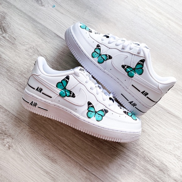 Nike air force 1 low custom butterfly - Picture 10 of 13